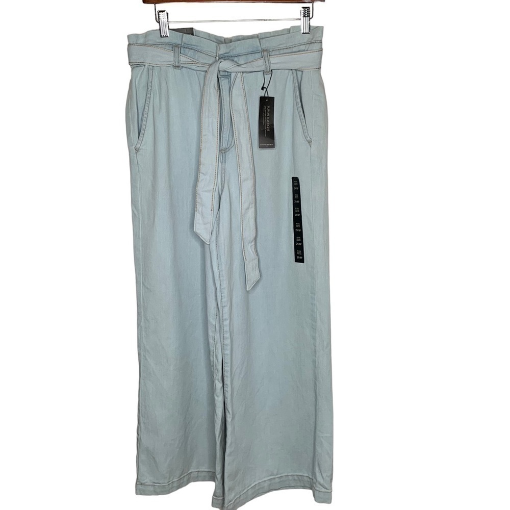 New Banana Republic Womens High Rise Paper Bag Jeans 29/8P Light wash BNWT